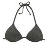 LASCANA Womens Textured Triangle Bikini Top Geometric